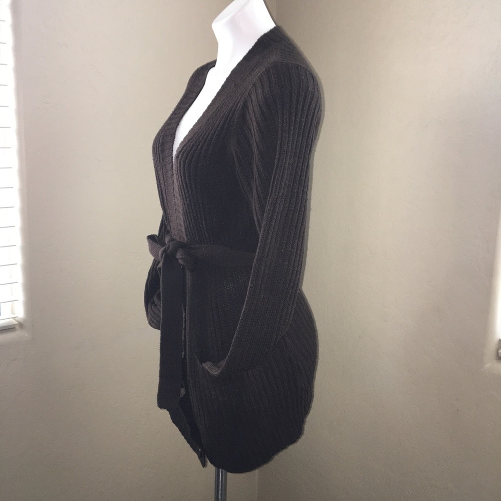 Zena Jean brown long sleeve acrylic sweater large - Picture 4 of 10